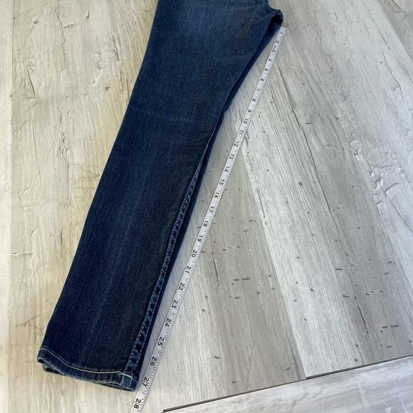 True Religion Lone Star Legging Denim Skinny Jeans Crystal Logo 24 - Picture 9 of 9